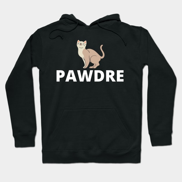 pawdre fuuny cat gift idea for caT LOVERS Hoodie by flooky